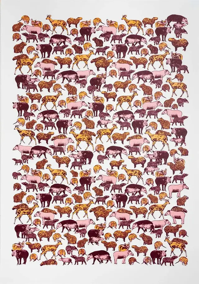 Estampa Animales silvestres