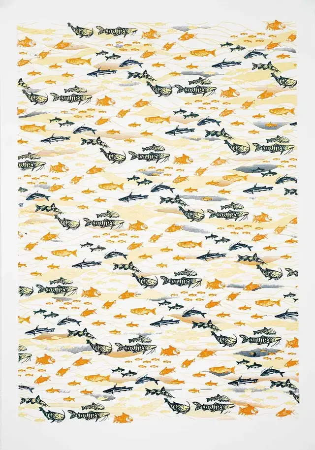 Estampa Peces del Magdalena